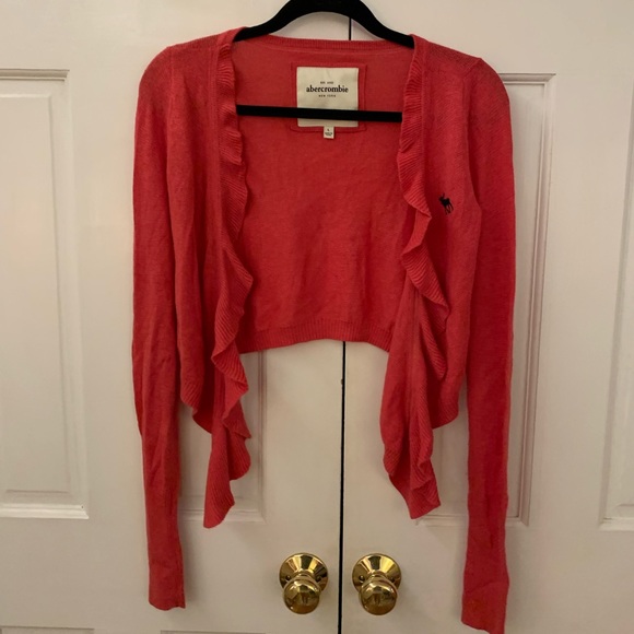 Abercrombie & Fitch Sweaters - Abercrombie and Fitch women's pink cardigan shawl